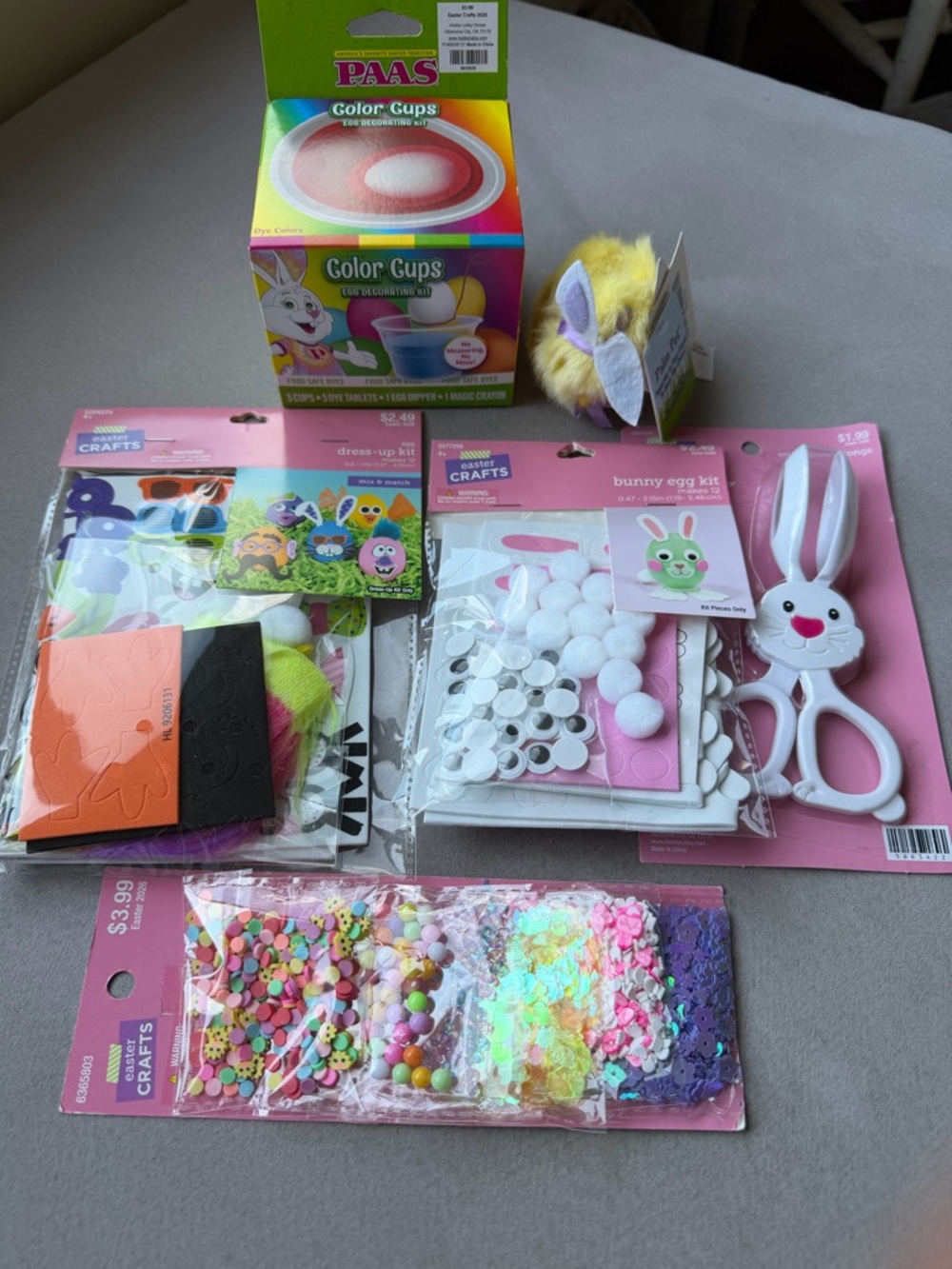 Easter egg decorating kit plus Palm pet